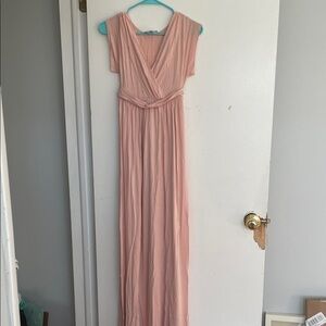ASOS maternity Elegant Pink Maxi Dress